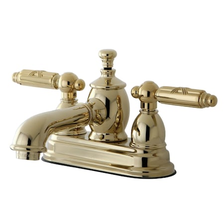 KS7002GL 4 Centerset Bathroom Faucet, Polished Brass